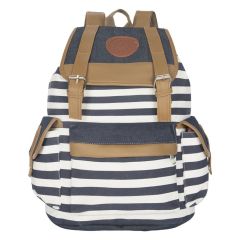 Unisex Canvas Rucksack Travel Backpack â€“ Blue 